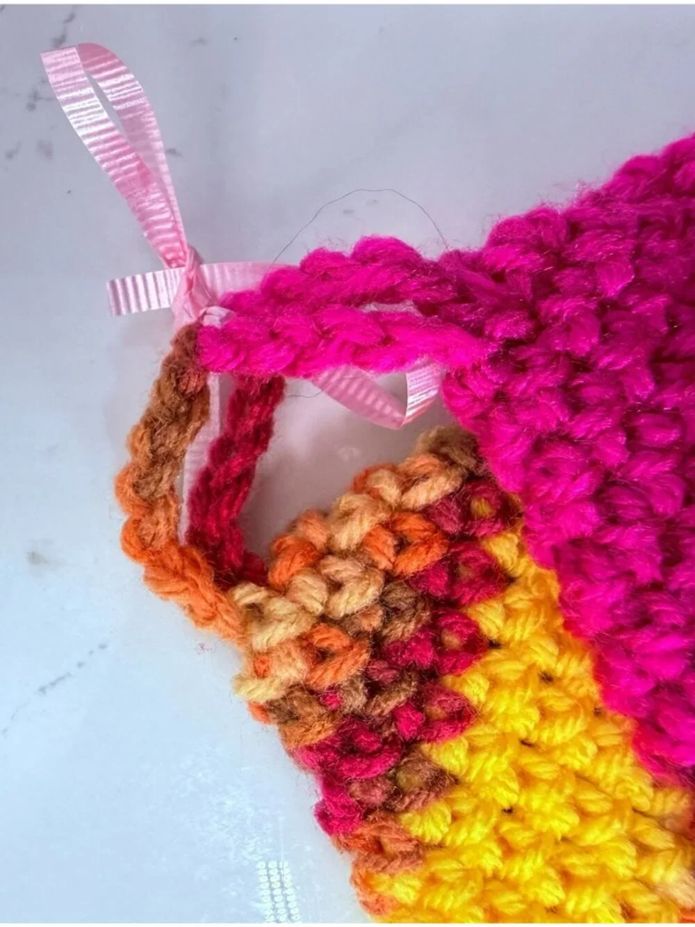 Handmade Crochet Thick Potholders / Hot Pads Set of 2